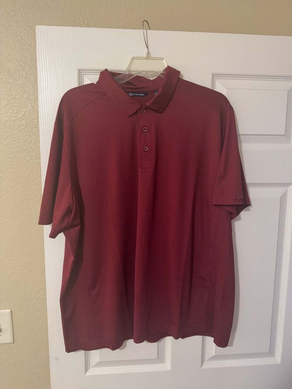Cutter & Buck Men's Performance Polo Shirt Maroon